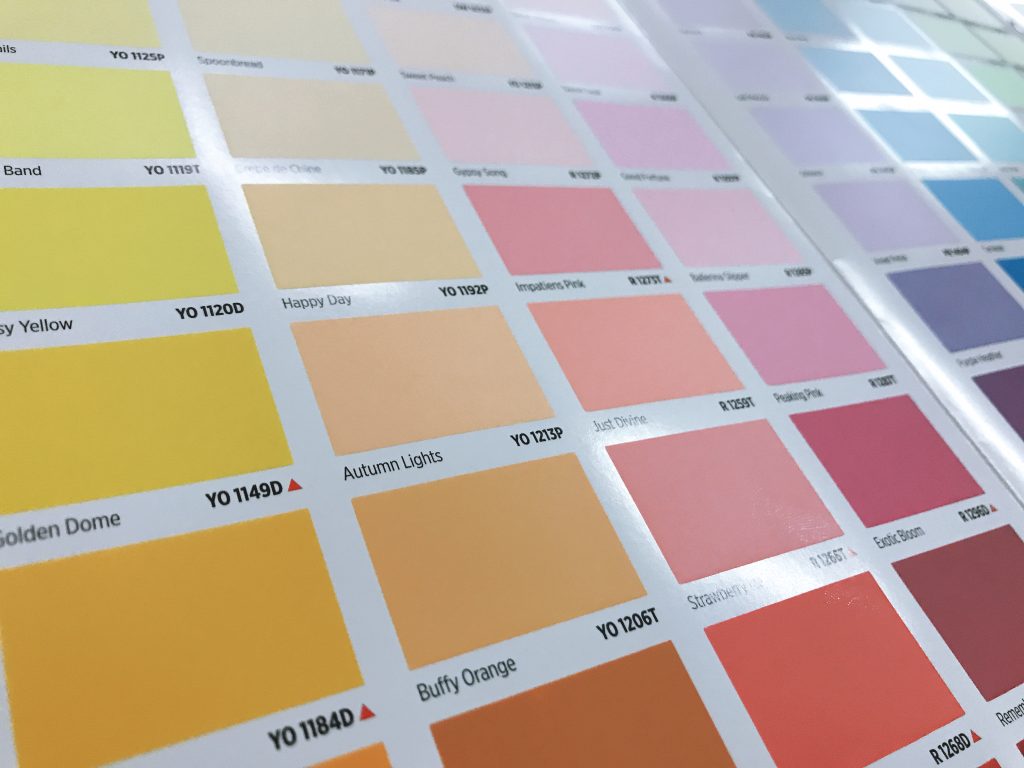 Pantone chart 101